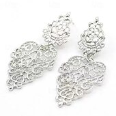 abordables Boucles d&#039;oreilles-Femmes Boucles d&#039;oreilles pendantes Classique Béni Des boucles d&#039;oreilles Bijoux Argent / Noir / Dorée Pour Mariage Travail Quotidien Fiançailles Bal de promo