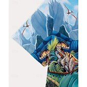 voordelige Jongens 3D Dieren-Jongens 3D Dinosaurus T-shirt Korte mouw Zomer Lente Modieus Basic Kinderen 4-12 jaar Strakke ronde hals Buiten Casual Dagelijks Normale pasvorm