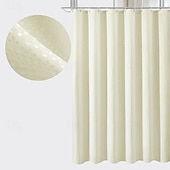 cheap Shower Curtains-Luxury Waffle Weave Shower Curtain 180cm*180cm(70&quot;*70&quot;) Water Repellent Bathroom Bathtub Cloth Fabric Shower Curtain Set, Hole-Free Toilet Partition Curtain for Separating Dry Wet Area