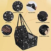 abordables Fundas de asiento para coche-Asiento elevador para coche plegable para perros, impermeable y transpirable, bolsa de viaje para perros pequeños y medianos