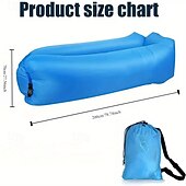 abordables Juguetes de agua-Sofá inflable versátil plegable suave &amp;Inflado rápido para acampar &amp;¡Descansando! Regalo de Navidad, Halloween y Acción de Gracias