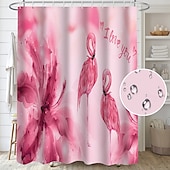 levne Sprchové závěsy-Sprchový závěs s háčky 180cm*180cm (70&quot;*70&quot;) polyesterový prátelný voděodolný vzor krajinných plamenáčů
