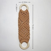economico Tende macrame e stringa-Anello per asciugamano in crochet boho regalo per la festa della mamma supporto per asciugamano in macramè da cucina anello porta asciugamani in macramè anello per asciugamani da appendere in crochet