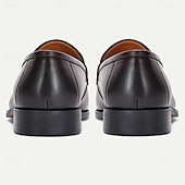 cheap Semi-Formal-Men&#039;s Dark Brown Leather Penny Loafers – Classic Kentucky Derby Shoes for Race Day and Garden Party Outfits