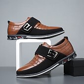 billiga Tillfällig-bruna slip-on sneakers för män med kardborreband – trendiga skor för vardagskläder och aktiv livsstil