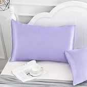 cheap Sheets &amp; Pillowcase-Satin Envelope Zipperless Pillowcase Simulated Silk Cold Feeling Pillowcase Pillow Cover