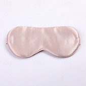 abordables Tenue d&#039;intérieur-Masque oculaire en soie Masque de sommeil anti-lumière en soie de mûrier Masque oculaire en soie avec sangles ajustables