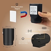 billige Solnedgangsprojektorlampe-moderne enkle vegglamper led bevegelsessensor nattlys 3 farger dimbar usb oppladbar veggmaleri spotlight stue gang innflyttingsgave 1/2 stk