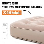 cheap Outdoor Activity-Outdoor Inflatable Bed Sleeping Pad, Air Mattress for Tent Camping and Home Use