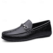 cheap Men&#039;s Slip-ons &amp; Loafers-Men&#039;s White Loafers with Silver Accents, Lightweight Casual Shoes, Ideal for Everyday Wear and Vacation Getaways