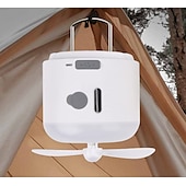 billiga Campingljus &amp;amp; lyktor-1 st utomhus campingljus fläkt multifunktionsspray fyra växlar dimmer två växlar dimning usb laddningsupphängningskrok