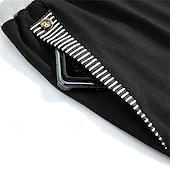 baratos shorts de trabalho-Homens Shorts sociais Burmuda Shorts Shorts de trabalho Bolsos Com Cordão Tecido Conforto Respirável Comprimento do joelho Ao ar livre O negócio Moda Casual Preto Azul