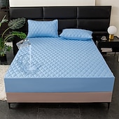 abordables Parures de draps-Protector de matelas imperméable Matelas matelassé Housse de matelas ajustée Protéger le lit Housse de lit épaisse Antidérapante Draps ajustés avec poche profonde Silencieux Hypoallergénique