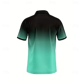 economico Polo geometrica da uomo-Per uomo Geometrico Polo Manica Corta Magliette polo Camicie con Colletto Business Casual Scuola All&#039;aperto Athleisure Abbigliamento quotidiano Stampa 3D Estate azzurro cielo Azzurro cielo Viola