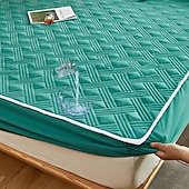 abordables Parures de draps-Protector de matelas imperméable Matelas matelassé Housse de matelas ajustée Protéger le matelas Reine Pleine Roi Housse de matelas protectrice avec bande élastique Épaissi anti-urine