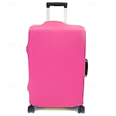 abordables almacenamiento de equipaje y viajes-Funda protectora para equipaje, funda elástica duradera de color sólido para maleta de viaje, funda de dacrón plegable lavable y a prueba de polvo para equipaje de mano. &amp;equipaje facturado
