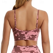 economico Reggiseni sportivi &amp; gilet-Per donna Reggiseno sportivo Girocollo Asciugatura Rapida Leggero Traspirante Senza Maniche Sostegno leggero Gli sport Mimetico Reggiseni sportivi Per Allenamento in Palestra Ginnastica Corsa