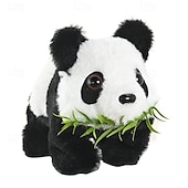 billige Kosedyr-elektronisk panda leketøy med lyd for 3 barn interaktiv animert plysj leke panda walking  &amp; svingende øre pedagogiske kosedyrgaver til småbarn gutter jenter bursdag xmas