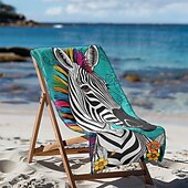 preiswerte Strandtuch-Sets-bedrucktes Strandtuch, leichte, schnelltrocknende, sandfreie Stranddecke, ideal für Reisen, Pool und den Einsatz im Freien