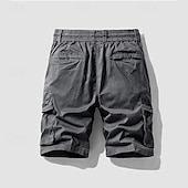 economico Classico-Per uomo Pantaloncini cargo Shorts Pantaloncini Estivi Coulisse Elastico in vita Multi-tasche Semplice Comodità Indossabile Lunghezza al ginocchio All&#039;aperto Sport Quotidiano Moda Casual Nero Blu