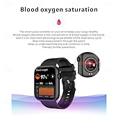 abordables Montres connectées-QX7 Montre intelligente 1.85 pouce Smartwatch Montre Connectée Bluetooth Rappel sédentaire Réveil Calendrier Compatible avec Smartphone Femmes Hommes Rappel de Message Podomètre Cadran de montre