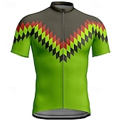 levne Pánské dresy-Pánské Cyklodres Krátký rukáv Kolo Tričko Dres se 3 zadními kapsami Horská cyklistika Prodyšné Rychleschnoucí Anatomický design Odvod Žlutá Červená Modrá Sportovní Oblečení