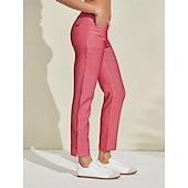 abordables Ropa de golf femenina-Mujer pantalones de golf Rosado morado Azul vaquero Negro Prendas de abajo Ropa de golf para damas Ropa Trajes Ropa Ropa