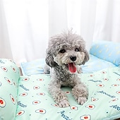 abordables Accessoires de literie-Lit pour chien rafraîchissant tapis de refroidissement pour animaux avec coussin couverture rafraîchissante en soie glacée pour chien tapis auto-refroidissant pour chat et chien tapis d&#039;été lavable