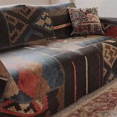 cheap Sofa Blanket-Boho Printed Sofa Cover, Thick Universal Sofa Blanket, Soft and Stylish Sofa Protector – Perfect for Year-Round Use and Home Décor