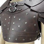 levne brnění-Retro Středověké Renesanční Zbraně a výzbroj Pirát Válečník Viking Cvočky Pevná barva Maškarní kostým Pánské Viking předvečer Všech svatých Karneval Plesová maškaráda Karneval předvečer Všech svatých