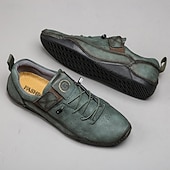 preiswerte Sneaker für Herren-Braune Casual-Sneaker für Herren – vielseitige Schlupfschuhe aus weichem Leder für Komfort im Alltag