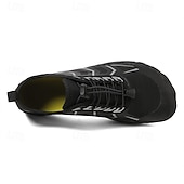 abordables Zapatillas Informales-Hombre Zapatillas de deporte zapatos descalzos Antideslizantes Barranquismo Casual Cuero PU Malla Transpirable Cómodo Antideslizante Cordones Negro / Rojo Negro Azul Real Verano Primavera