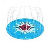 cheap Beach &amp; Outdoor Toys-68inch Outdoor Water Play Mat  Multi-Color Marine Life Design  Durable PVC Splash Pad with Sprinkler Features Non-Slip &amp; Inflatable  Ideal for Lawn and Garden Fun Water Toys