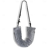 baratos Acessórios de cama-Travesseiro de Viagem Stuffable Travesseiro de Veludo para Viagem com Luggage Extra Travesseiro Stuffable com Tamanho de Pescoço Ajustável Essenciais de Viagem Travesseiro de Viagem Compactável para