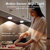 economico luce dell&#039;armadio-1 pz luce notturna a induzione con oscuramento a tre colori, telecomando magnetico, armadietto per vino, armadio, illuminazione, ricarica di tipo C