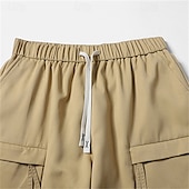 economico Classico-Per uomo Pantaloncini cargo Shorts Pantaloncini Estivi Tasca con cerniera Multi-tasche Semplice Comodità Indossabile Lunghezza al ginocchio All&#039;aperto Sport Quotidiano Moda Casual Nero Verde militare