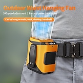 preiswerte Ventilator-neuer Hüftventilator mit USB-Aufladung, Kühlung im Freien, tragbarer Hüftventilator mit starkem Wind, Hand-Halsventilator