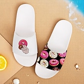 abordables Sandales de Vacances-Sandales à enfiler pour homme, motif flamant rose et motif coloré – style décontracté et amusant pour la plage, la piscine et les vacances d&#039;été