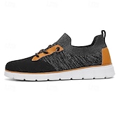 cheap Men&#039;s Sneakers-Men&#039;s Knit Athletic Sneakers – Lightweight Breathable Running and Walking Shoes for Gym, Work and Travel