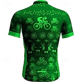 abordables Maillots pour hommes-Homme Maillot de cyclisme Manche Courte Cyclisme T-shirt Maillot avec 3 poches arrière VTT Vélo tout terrain Respirant Séchage Rapide Design Anatomique Évacuation de l&#039;Humidité Jaune Rouge Rouge