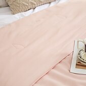 billiga Elitkollektion-Kylande Täcke Comforter Andningsbar Tencel Lyocell Fiber Täcke Drottning Kylande Filt för Varm Sömnare Lätt Duvet för Sommar Grön Rosa
