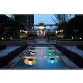 abordables Éclairage subaquatique-Lampes solaires de piscine, éclairage extérieur flottant, globe lumineux, veilleuse RVB à changement de couleur, lumières LED étanches pour piscine, étang, jardins, fêtes, brille dans le noir,
