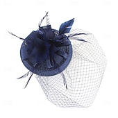 baratos Fascinators-Headdress Feathers Fedora Hat Wedding Evening Party Tea Party Horse Race Cocktail Vintage Cute With Feather Headpiece Headwear