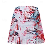 cheap Women&#039;s Skirts &amp; Skorts-US Open Women&#039;s Tennis Skirts with Shorts Print Quick Dry Tennis Golf Badminton Skort Pink Red Blue Tennis Clothing