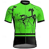 abordables Maillots pour hommes-Homme Maillot de cyclisme Manche Courte Cyclisme T-shirt Maillot avec 3 poches arrière VTT Vélo tout terrain Respirant Séchage Rapide Design Anatomique Évacuation de l&#039;Humidité Jaune Rouge Bleu