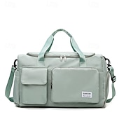 baratos armazenamento de bagagem e viagem-Bolsa de viagem de fim de semana, bolsa esportiva com compartimento para sapatos, bolsa de ginástica com compartimento para roupas molhadas e secas para mulheres e homens, bolsa de ombro de grande