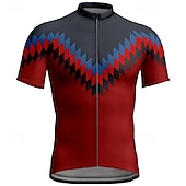 levne Pánské dresy-Pánské Cyklodres Krátký rukáv Kolo Tričko Dres se 3 zadními kapsami Horská cyklistika Prodyšné Rychleschnoucí Anatomický design Odvod Žlutá Červená Modrá Sportovní Oblečení