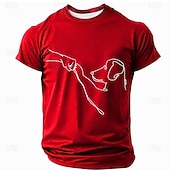  Homens Animal Engraçado Camiseta Manga Curta Camiseta Impressão 3D Gola Redonda Camisa Moda Exagerado Diário Casual Diário Festa Azul Preto Verão Primavera Roupa S M L XL XXL XXXL