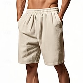 economico Pantaloncini casual-Per uomo Shorts Pantaloncini casual Pantaloncini di velluto a coste Coulisse Elastico in vita Gamba Dritta Semplice Comodità Traspirante Lunghezza al ginocchio Sport all&#039;Aperto Quotidiano Ferie Moda