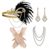 olcso Kiegészítők és még sok más-1920-as évek A nagy Gatsby Flapper fejpánt A nagy Gatsby Toll Retro Csillogó glitter Kristály / Strassz Jelmez Női Farsang Álarcos mulatság Április bolondja Party estélyi viselet Álarcos mulatság